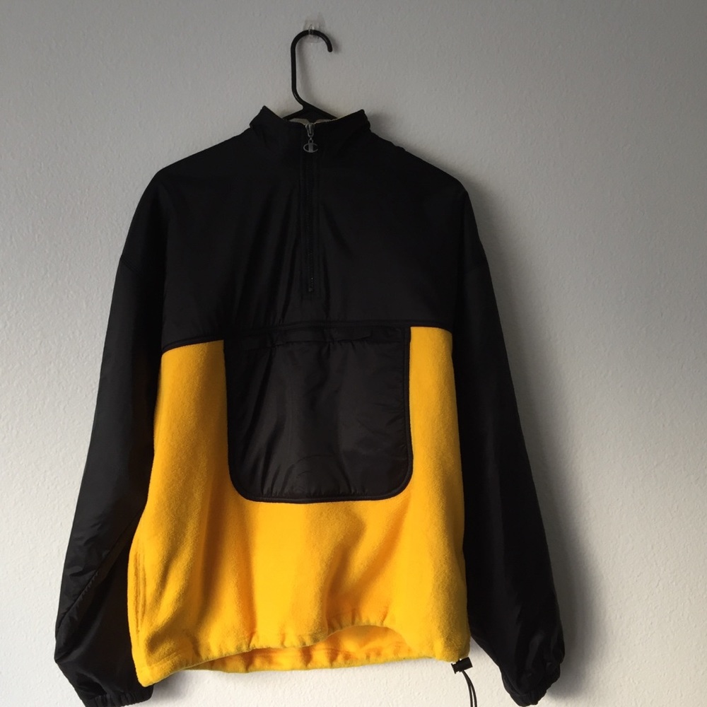 Vintage Champion quarter zip fleece pullover